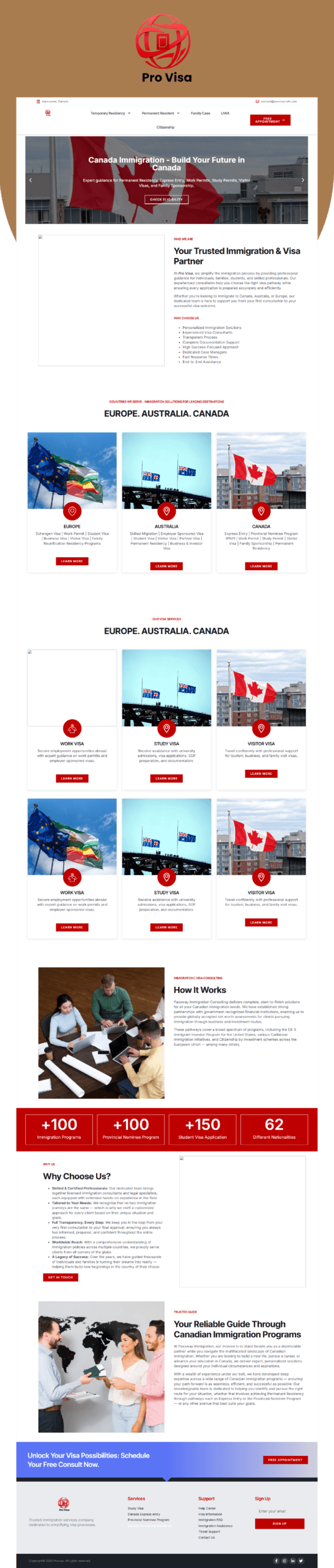 Pro Visa logo - WebSergeon client in Ajman, UAE