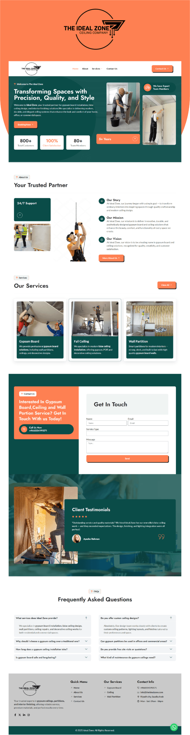 The Ideal Zone logo - WebSergeon client in Ajman, UAE