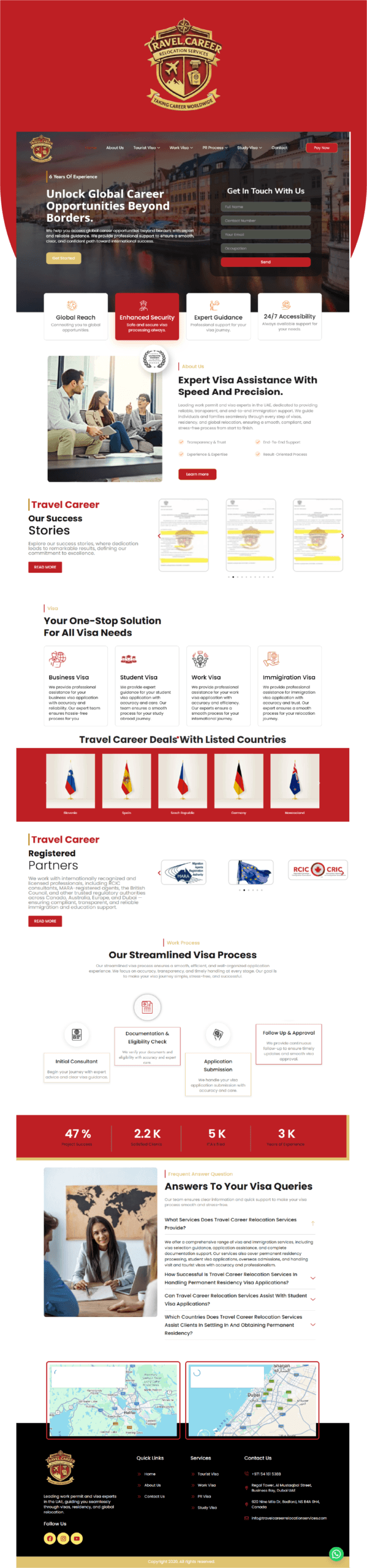 Travel Career logo - WebSergeon client in Ajman, UAE